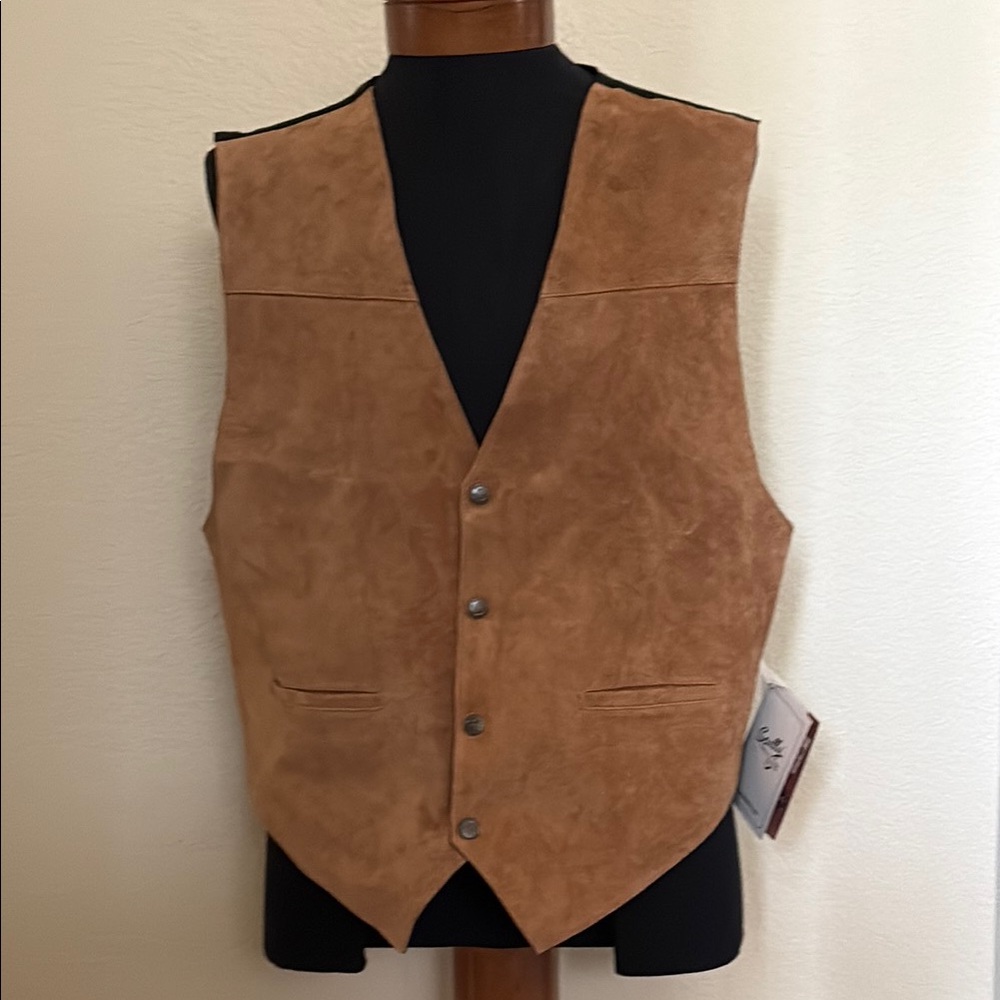 Scully Suede Snap Front Vest